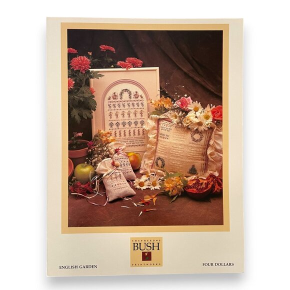 Shepherd’s Bush English Garden Cross Stitch Booklet 1988 - Picture 1 of 3